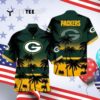 Green Bay Packers Tree Aloha Hawaiian Shirt 4