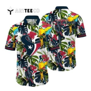 Houston Texans Floral Flower Hawaiian Shirt 1