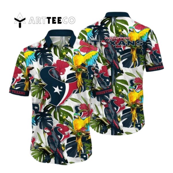 Houston Texans Floral Flower Hawaiian Shirt 1