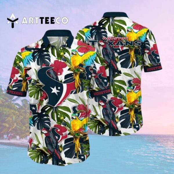 Houston Texans Floral Flower Hawaiian Shirt 2