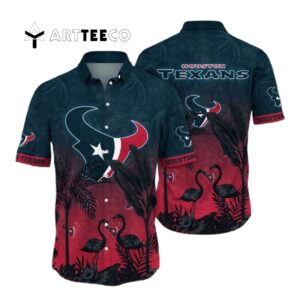 Houston Texans Flower Style Hawaiian Shirt 1