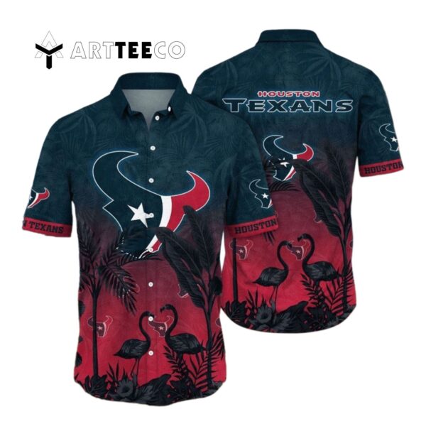 Houston Texans Flower Style Hawaiian Shirt 1