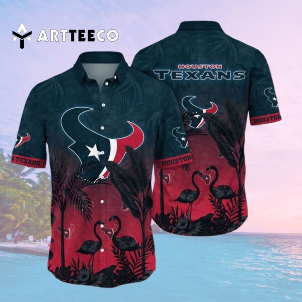 Houston Texans Flower Style Hawaiian Shirt 2