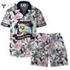 Houston Texans Team Logo Pattern Parrot Beach Hawaiian Shirt and Shorts Set