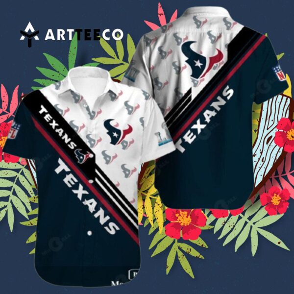Houston Texans Trending Logo Hawaiian Shirt 3