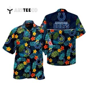 Indianapolis Colts Aloha Colorful Hawaiian Shirt 1