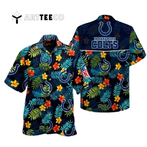 Indianapolis Colts Aloha Colorful Hawaiian Shirt 1