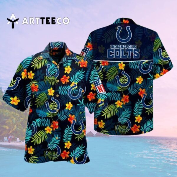 Indianapolis Colts Aloha Colorful Hawaiian Shirt 2