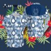 Indianapolis Colts Aloha Leaves Hawaiian Shirt 3