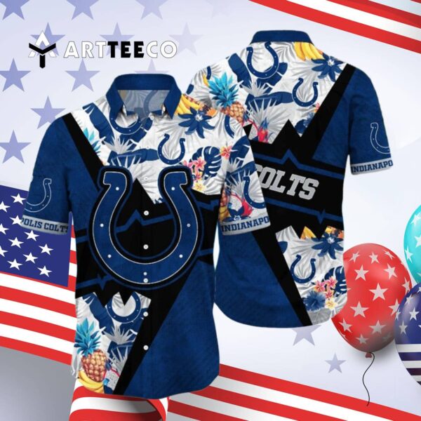 Indianapolis Colts Ceiling Fans Hawaiian Shirt 4