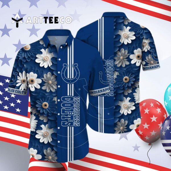 Indianapolis Colts Daylight Aloha Hawaiian Shirt 4
