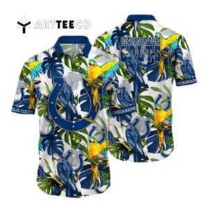 Indianapolis Colts Flower Summer Hawaiian Shirt 1