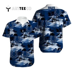 Indianapolis Colts Football Aloha Pattern Hawaiian Shirt 1