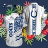 Indianapolis Colts Football Logo Pattern Hawaiian Shirt 3