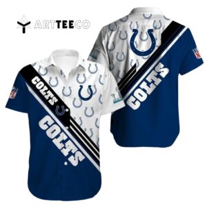 Indianapolis Colts Football Logo V1 Hawaiian Shirt 1