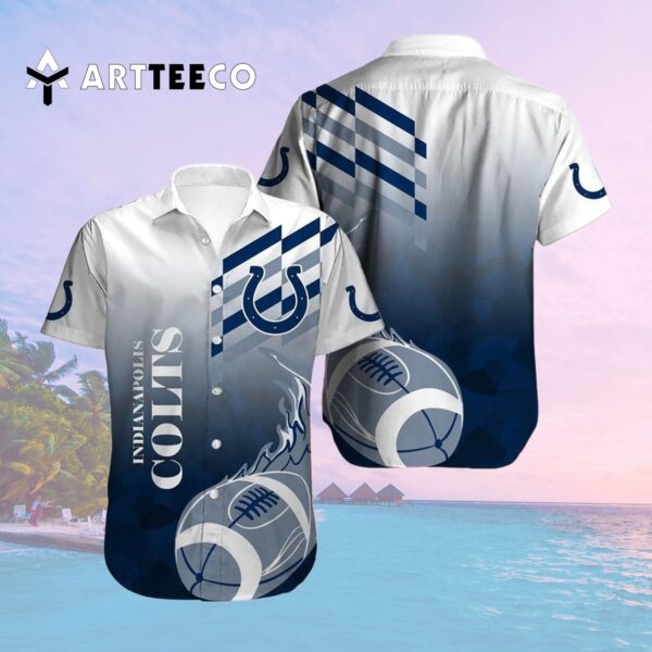 Indianapolis Colts Football Logo V2 Hawaiian Shirt 2