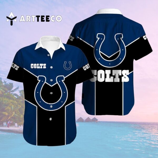 Indianapolis Colts Football Logo V3 Hawaiian Shirt 2