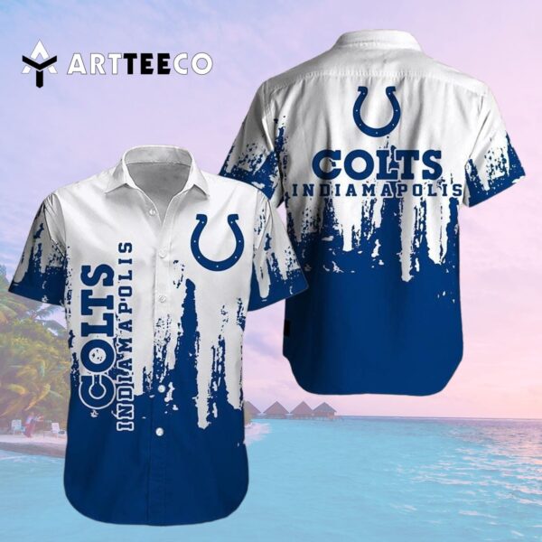 Indianapolis Colts Football Magic Pattern Hawaiian Shirt 2