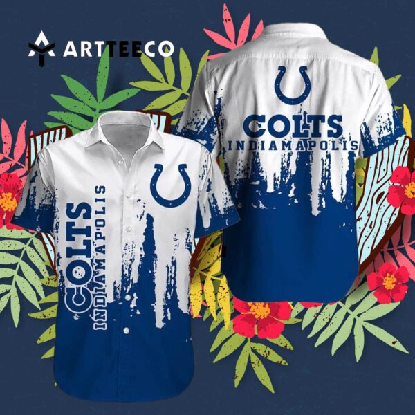 Indianapolis Colts Football Magic Pattern Hawaiian Shirt 3