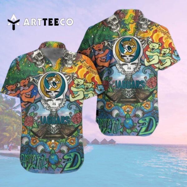 Indianapolis Colts Grateful Dead Hawaiian Shirt 2