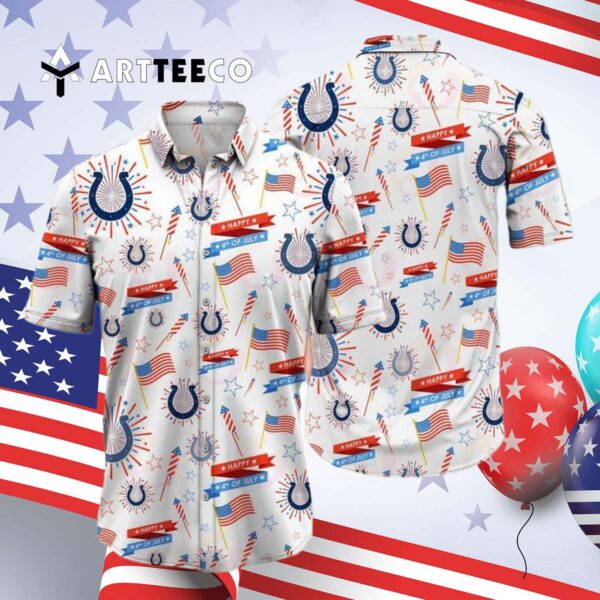 Indianapolis Colts Independence Day Hawaiian Shirt 4