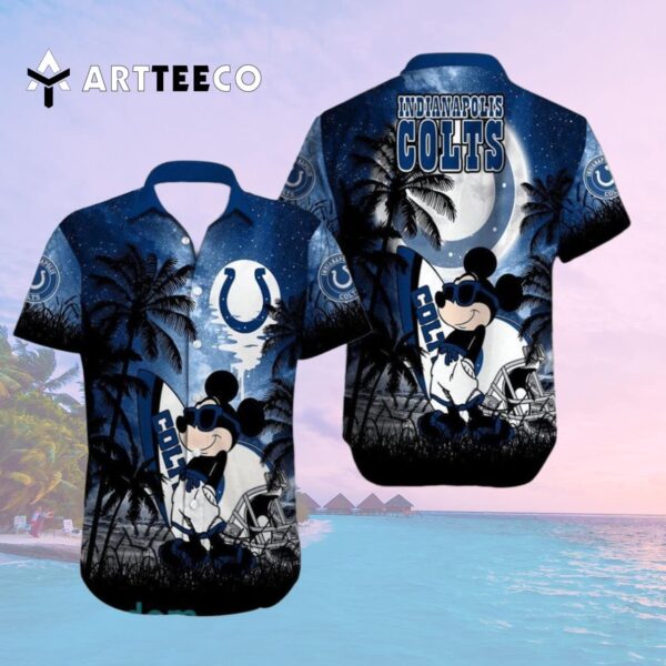 Indianapolis Colts Mickey Summer Pattern Hawaiian Shirt 2