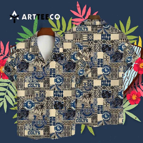 Indianapolis Colts National Football League 2025 Aop V10 Hawaiian Shirt 3