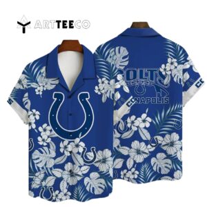 Indianapolis Colts National Football League 2025 Aop V28 Hawaiian Shirt 1