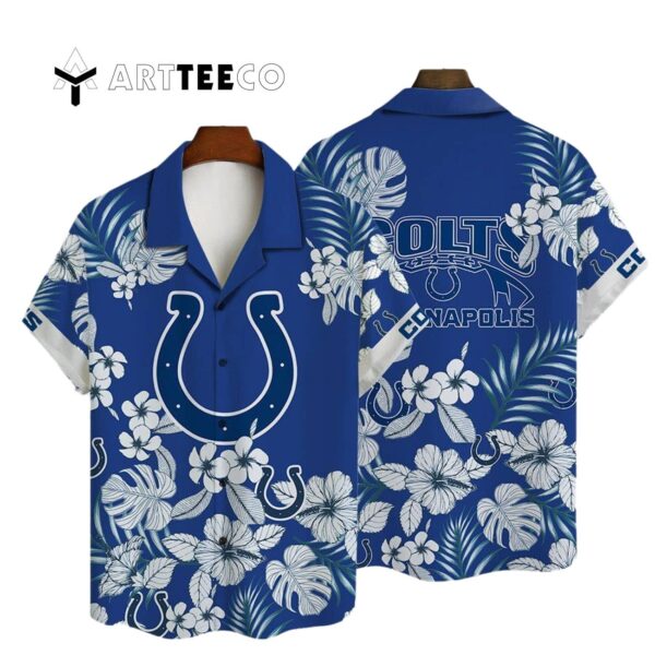 Indianapolis Colts National Football League 2025 Aop V28 Hawaiian Shirt 1