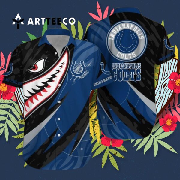 Indianapolis Colts Shark Summer Hawaiian Shirt 3