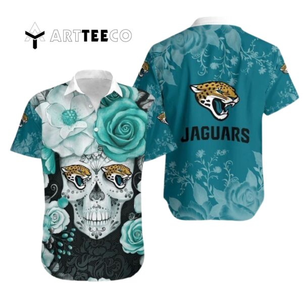 Indianapolis Colts Skull Flower Hawaiian Shirt 1