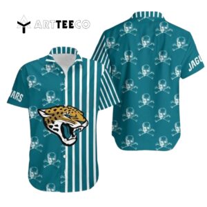Indianapolis Colts Stripes And Skull Hawaiian Shirt 1