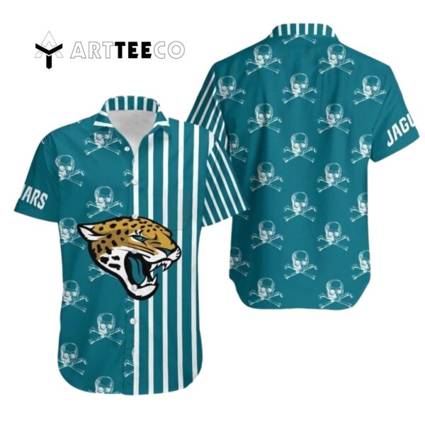 Indianapolis Colts Stripes And Skull Hawaiian Shirt 1