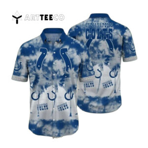 Indianapolis Colts Tropical Pattern Graphic Hawaiian Shirt 1