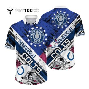 Indianapolis Colts Us Flag Hawaiian Shirt 1