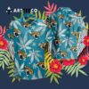 Indianapolis Colts Weed Teal Hawaiian Shirt 3