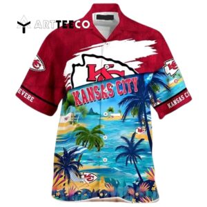 Kansas City Chiefs Beach Aloha Hawaiian Shirt 1