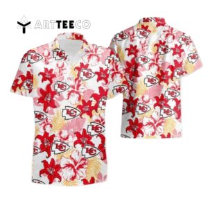 Kansas City Chiefs Flower Pattern Hawaiian Shirt 1