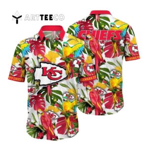 Kansas City Chiefs Flower Summer Colorful Hawaiian Shirt 1