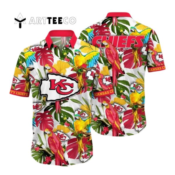 Kansas City Chiefs Flower Summer Colorful Hawaiian Shirt 1