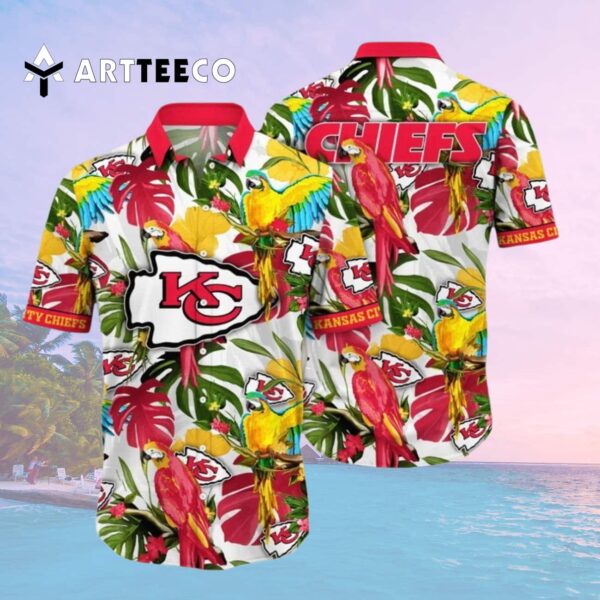 Kansas City Chiefs Flower Summer Colorful Hawaiian Shirt 2