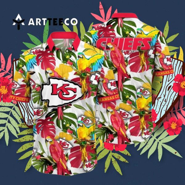 Kansas City Chiefs Flower Summer Colorful Hawaiian Shirt 3