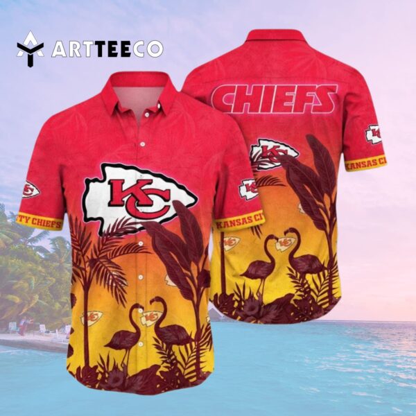 Kansas City Chiefs Flower Summer Hawaiian Shirt 2