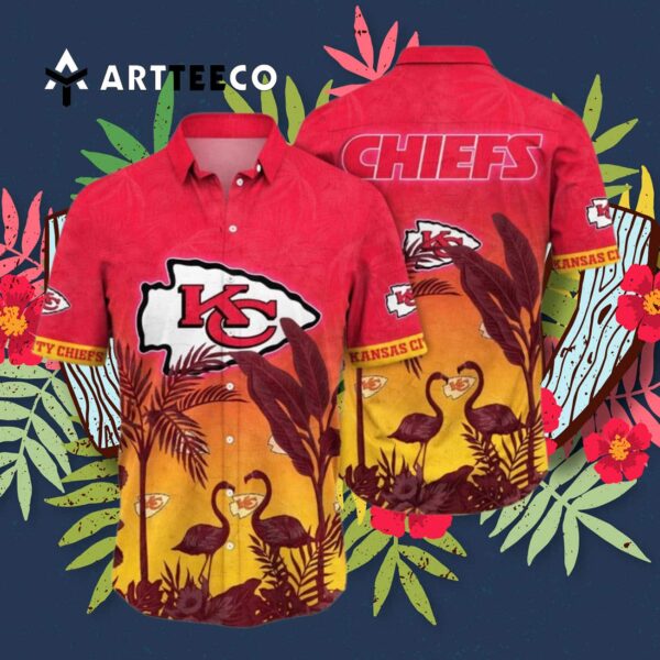 Kansas City Chiefs Flower Summer Hawaiian Shirt 3