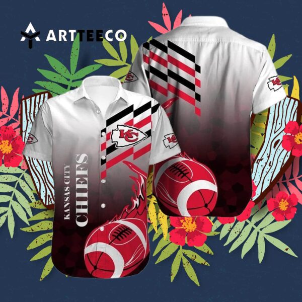 Kansas City Chiefs Football Logo V1 Hawaiian Shirt 3