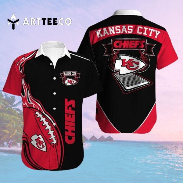 Kansas City Chiefs Football Pattern Hawaiian Shirt 2