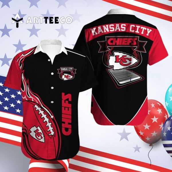 Kansas City Chiefs Football Pattern Hawaiian Shirt 4