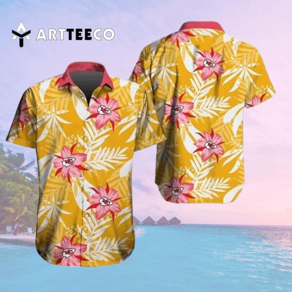 Kansas City Chiefs Hibiscus Flowers Hawaiian Shirt 2