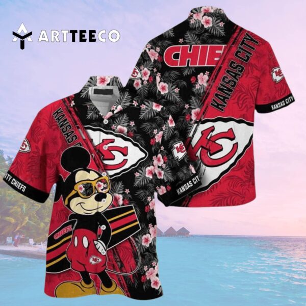 Kansas City Chiefs Mickey Aloha Hawaiian Shirt 2