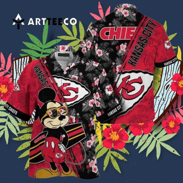 Kansas City Chiefs Mickey Aloha Hawaiian Shirt 3